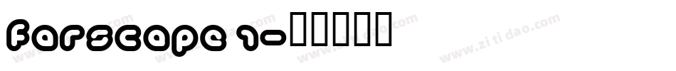 Farscape 1字体转换